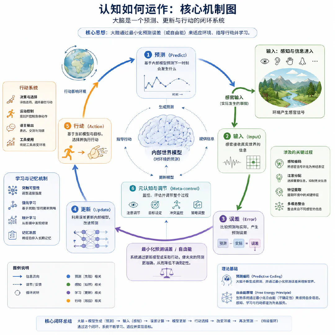 认知如何运作:核心机制图